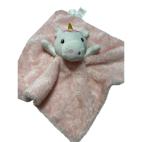 Pink Unicorn Plush Lovey Blanket Baby Security Comfort Soft Toy - Picture 1 of 4
